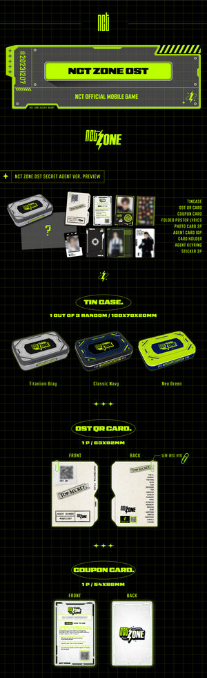 NCT - DO IT LET'S PLAY NCT ZONE OST ALBUM TIN CASE VER. - COKODIVE