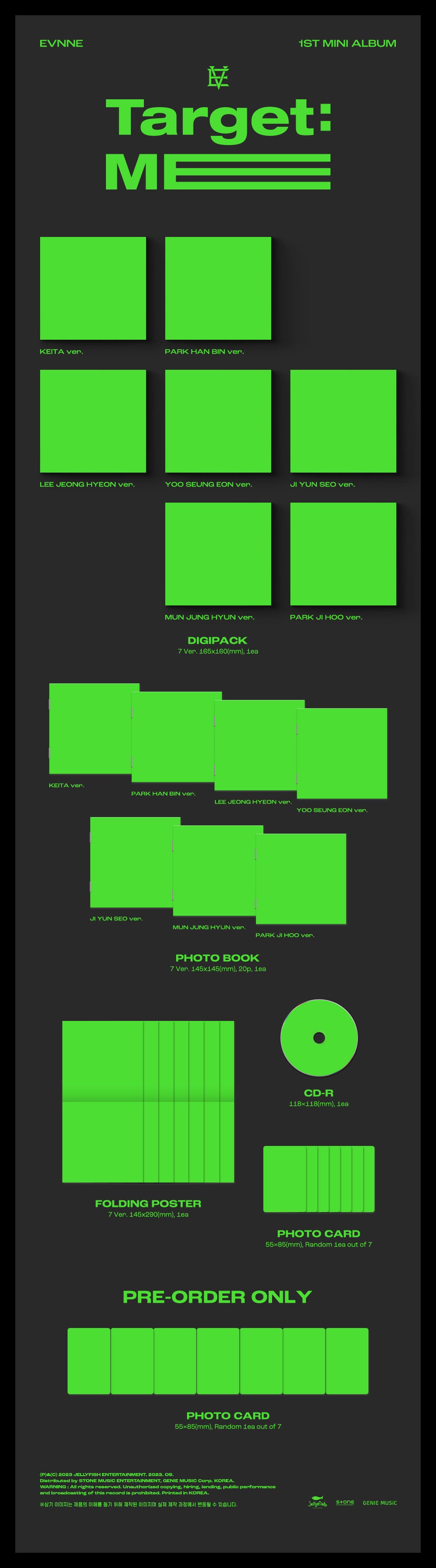 EVNNE - TARGET: ME 1ST MINI ALBUM DIGIPACK VER. | COKODIVE