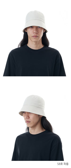 BTS JUNGKOOK PICK - LUOESPAC OVERFIT ROUND BUCKET HAT IVORY - COKODIVE